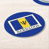 Barbados Ronde Kartonnen Onderzetter (Gebogen)