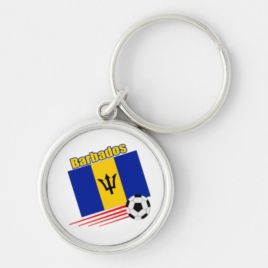 Barbados Soccer Team Sleutelhanger (Voorkant)