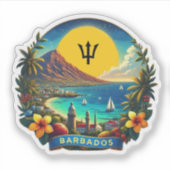 Barbados Sticker (Voorkant)