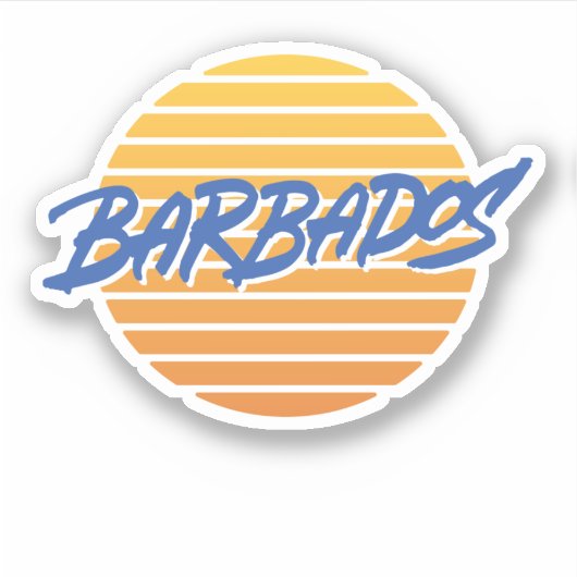 Barbados Sticker (Voorkant)