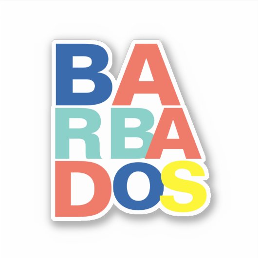 Barbados Sticker (Voorkant)