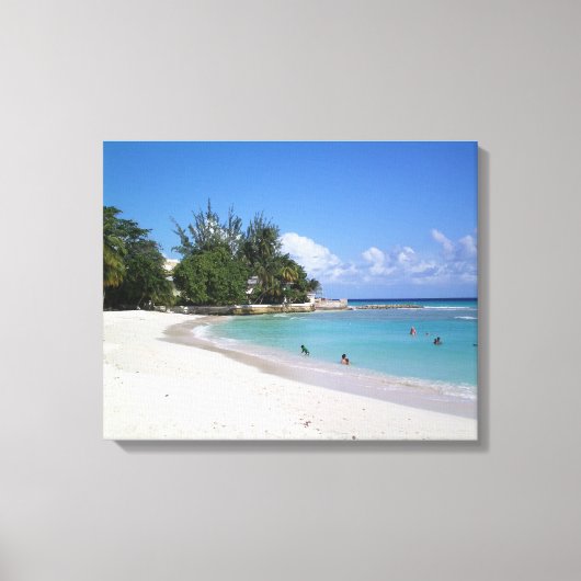 Barbados Stranden Canvas Afdruk (Voorkant)