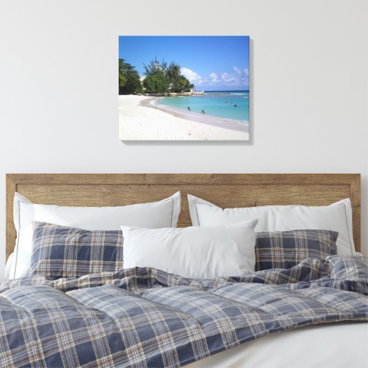 Barbados Stranden Canvas Afdruk (Insitu (Slaapkamer))
