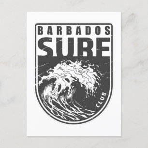 Barbados Surf Club Emblem Briefkaart