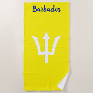 Barbados Trident Yellow Beach Towel Strandlaken