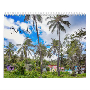 Barbados Tropical Island Wall Agenda Kalender