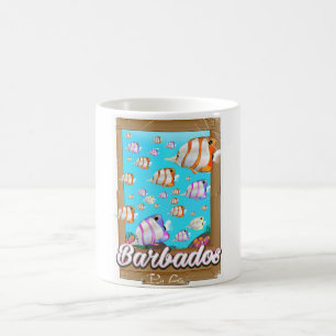 Barbados Tropische visreisposter Koffiemok