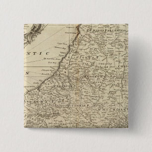 Barbados Vierkante Button 5,1 Cm