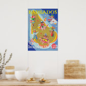 Barbados Vintage Travel Poster (Keuken)