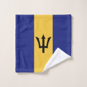 Barbados vlag bad handdoek (Wasdoekje)