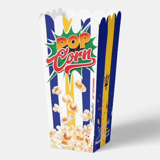 Barbados vlag bedankdoosjes (Achterkant)