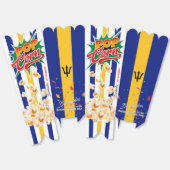 Barbados vlag bedankdoosjes (Ongevouwen)