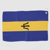 Barbados vlag golfhanddoek (Horizontaal)