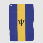 Barbados vlag golfhanddoek (Voorkant)