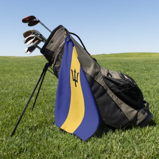 Barbados vlag golfhanddoek (Groen)