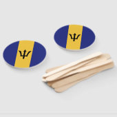 Barbados vlag handwaaier (Niet-gemonteerd)