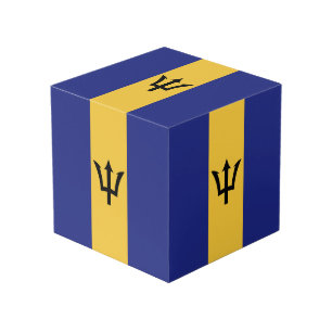 Barbados vlag kubus