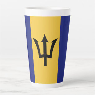 Barbados vlag latte mok