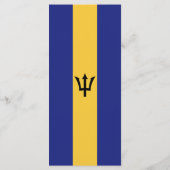 Barbados vlag menu (Achterkant)