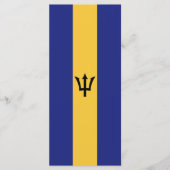 Barbados vlag menu (Voorkant)