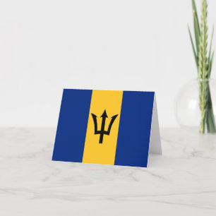 Barbados Vlag Notitiekaart