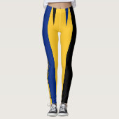 Barbados vlag ontwerp leggings (Voorkant)