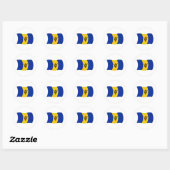 Barbados Vlag Sticker (Vel)