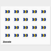 Barbados Vlag Sticker (Vel)