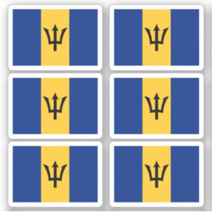 Barbados vlag sticker