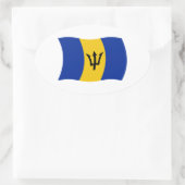 Barbados Vlag Sticker (Tas)
