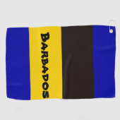 Barbados vlag Stripe kleuren Golfhanddoek (Horizontaal)