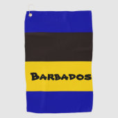Barbados vlag Stripe kleuren Golfhanddoek (Voorkant)
