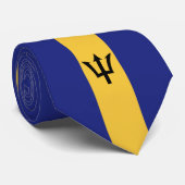 Barbados vlag stropdas (Opgerold)