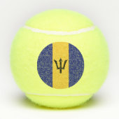 Barbados vlag tennisballen (Achterkant)