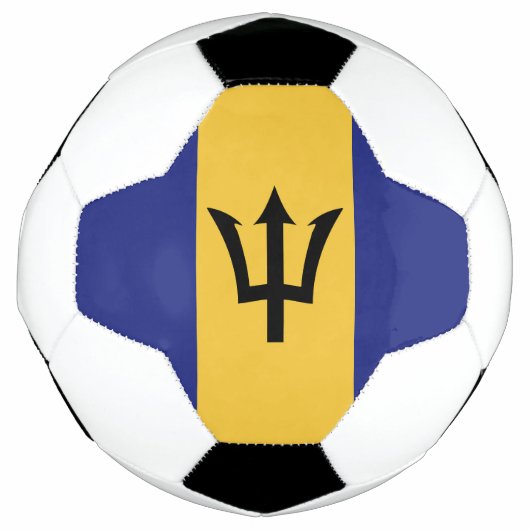 Barbados vlag voetbal (Voorkant)
