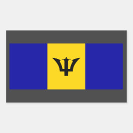 Barbados-vlaggensticker Rechthoekige Sticker