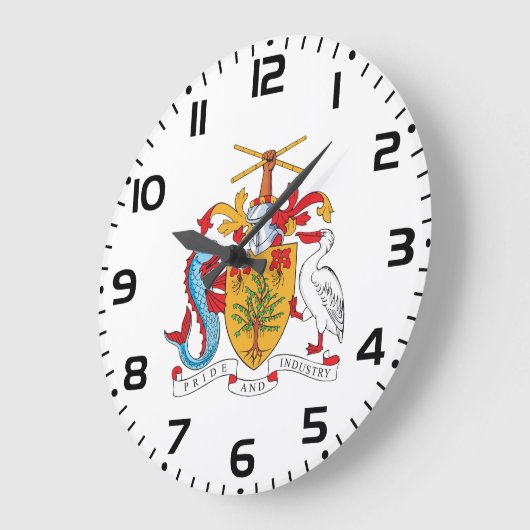 Barbados wapenschild Nationaal embleem Grote Klok (Hoek)