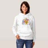Barbados wapenschild Nationaal embleem Hoodie (Voorkant volledig)