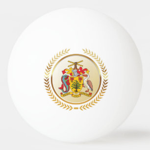 Barbados wapenschild pingpongballen
