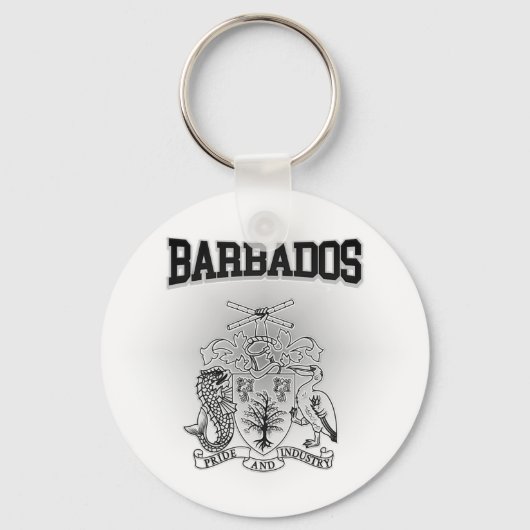 Barbados wapenschild sleutelhanger (Voorkant)