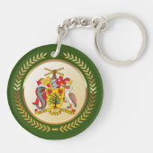 Barbados wapenschild sleutelhanger (Achterkant)