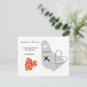 Barbados Wedding Destination Save the Date (Staand voorkant)