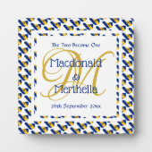 BARBADOS Wedding Keepomwille Gift Custom Monogram Fotoplaat (Voorkant)