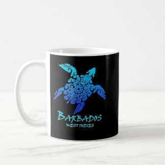 Barbados West Indies Retro Tribal Turtle Koffiemok