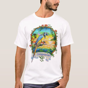 Barbados West Indies tropische papegaai Vacat T-shirt