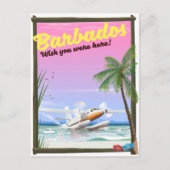 Barbados - wou dat je hier was! briefkaart (Voorkant)