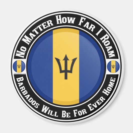 Barbados zal voor altijd thuis zijn magneet (Voorkant)
