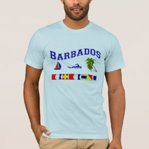 Barbados - (Zeevlagspelling) T-shirt