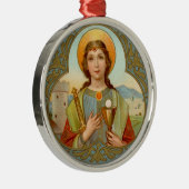 Barbara (BK 001) Metalen Ornament (Rechts)