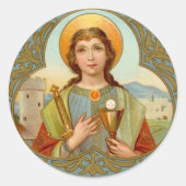 Barbara (BK 001) Ronde Sticker (Voorkant)